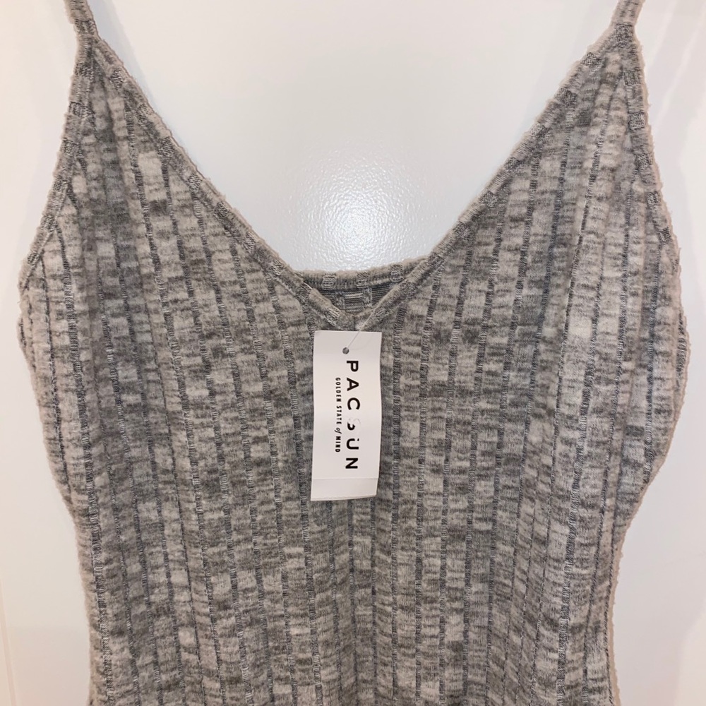 Heather Grey PacSun Bodysuit